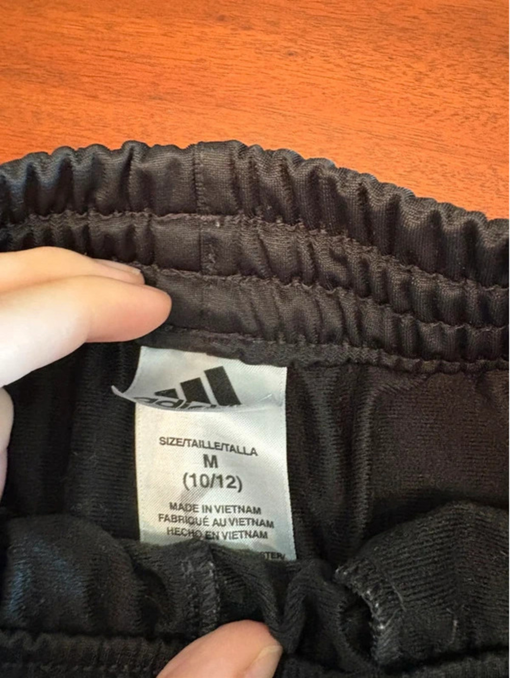 Adidas kids track pants. Size 10/12. - Picture 3 of 4